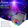 Auoyo DAU-Magic Ball LED Laser Magic Ball Light Party Lights Disco Ball Lights Projection Ambient Lamp Sound Activated LED Strobe Light with Remote Control Stage Strobe Effects for Home Pub Parties.