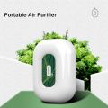 Personal Wearable Air Purifier Necklace Mini Portable Air Freshner Ionizer Negative Ion Generator for Travel Red. 