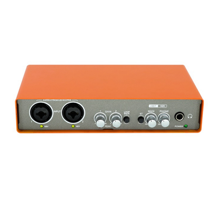 EM-02 Audio Interface Sound Card Electric Guitar Live Recording
