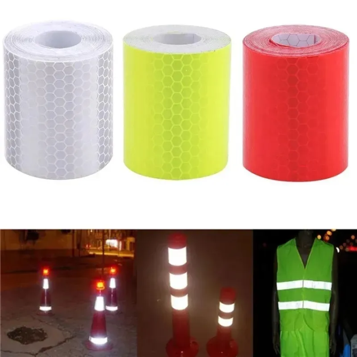 Dodgelav Reflective Safety Tape - Crystal Lattice Waterproof Warning Strips For Bikes & Motorcycles