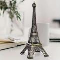 SATYAM KRAFT 1 Piece Metal Eiffel Tower Antique Vintage Statue for Room, Office, Decorative Showpeice for Home, Desk Decor, Table Stand Holder (25 cm). 