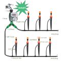 Garden Drip Irrigation Kit 1/4'' Hose 360 Degree Adjustable Dripper Spray Watering Nozzle Sprinkler Automatic Mist Water System. 