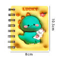 Three-dimensional 3D notebook Cute Painting Kawaii Painting coil notebook 80 sheets Stationery Mini pocket notepad for School Office Travel Art enthusiasts Journaling. 