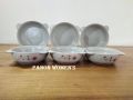 6 Pcs Ceramic Baby Soup & Food Serving Bowl Set. Snack Bowl Set, Gift And Home Decoration. Microwave Oven Save Off-White Color Ceramic Plate & Bowl set. CD:A70.. 