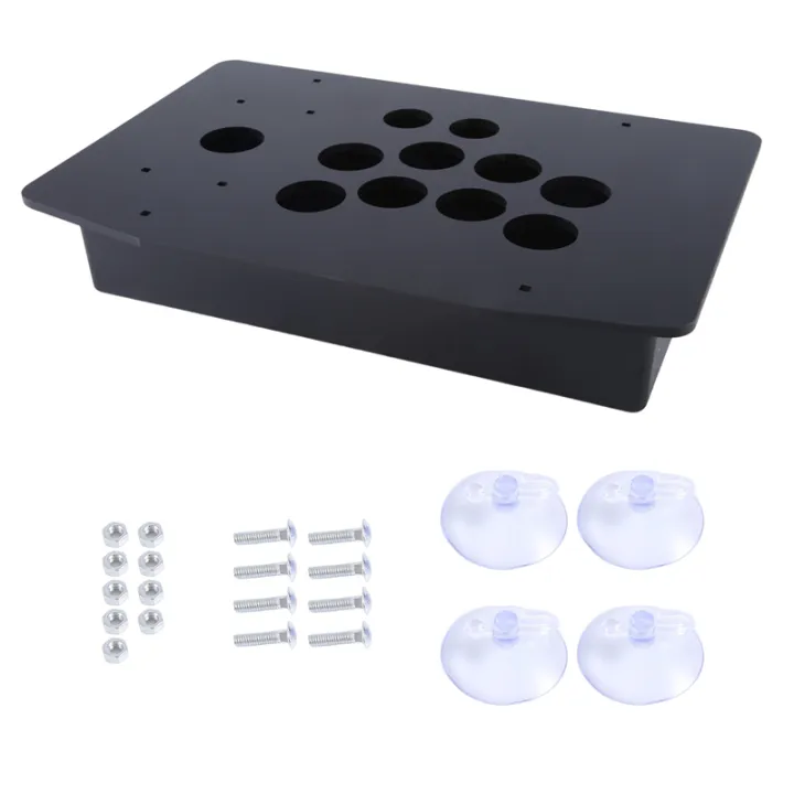 Arcade Joystick Acrylic Panel Case for Arcade Game Machine DIY Can Be Installed Joystick Button for Retro Video Game Durable Easy Install
