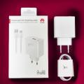 66W Huawei Super Fast Type C Quick Charger Adapter with Type C Cable.