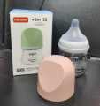 Noain Newborn Borosilicate Glass Bottle 80ml Baby Wide-caliber Bottle Anti-flatulence and Anti-choking -1pcs. 