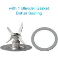 Blender Ice Blade, Compatible for Blender Replacement Parts Includes 1 Blender Gasket Mixer Accessories.