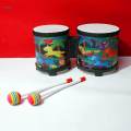 Music Enlightenment Drum Tunable Percussion Instruments 5'' and 6'' Bongo Drum Set for Beginners. 