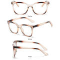 Large Frame Gradient Anti Blue Light Glasses Trendy Street Style Vintage Square Frame Glasses Flat Rainbow Frame Glasses for Street Photography Vision Correction Eye Protection Fashionable Outfit.