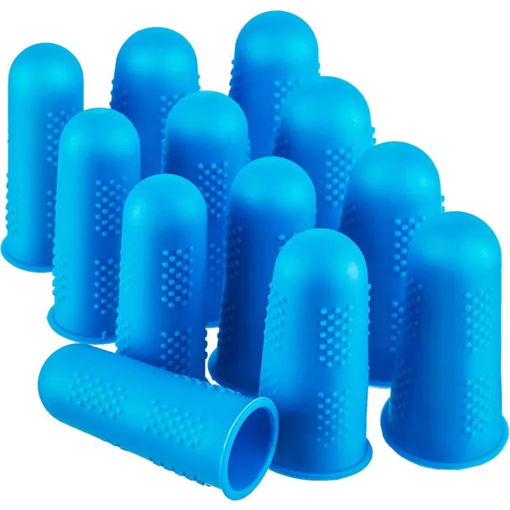 12%20Pieces%20Finger%20Cots%20Silicone%20Finger%20Protection%20Covers%20Caps%20Fingertip%20Protectors%20Heat%20Resistant%20Finger%20Sleeves%203%20Sizes%20-%20Image%202