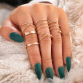 Trendy Fashionable Rings for Girls Simple Stylish - Finger Rings Set for Women New Collection - Rings for Girls/ Ladies Female Ornament Jewelry Couple Rings Set. 