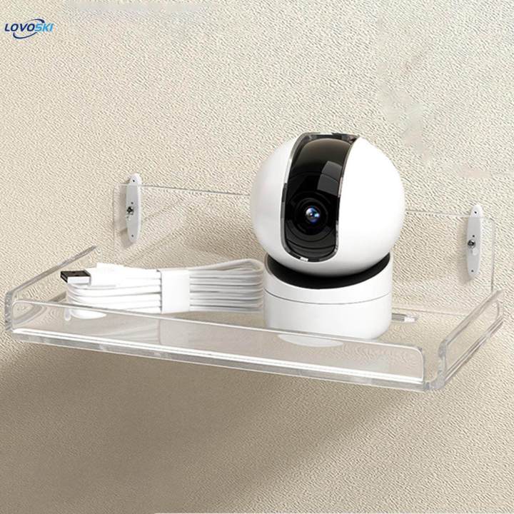Camera Storage Rack Small Wall Shelf for Security Cameras Figures Kitchen
