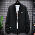 Men's Casual Long Sleeve Zipper Baseball Collar Bomber Jacket, Chic And Trendy Regular Fit Windbreaker Jacket For Spring. 