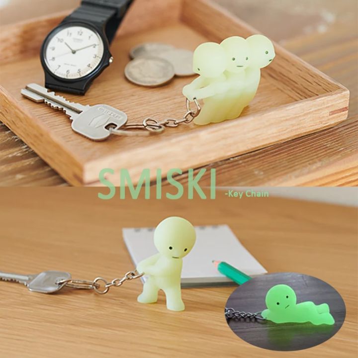 Blind Box Sonny Angel SMISKI Key Chain Noctilucent Cute Doll