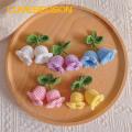 Hand-woven Pendants 2 Pcs Flores Convallariae Knitted Contrast Color Soft Fabric Diy Material Shoulder Bag Schoolbag Decor Car Interior Pendant Shoulder Bag Decor Pendants. 