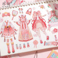Xin Mo Girl, New Chinese Dress Up Sticker, National Style Character Dress Up Makeup Scene, Game Journal, Sticker Book. 