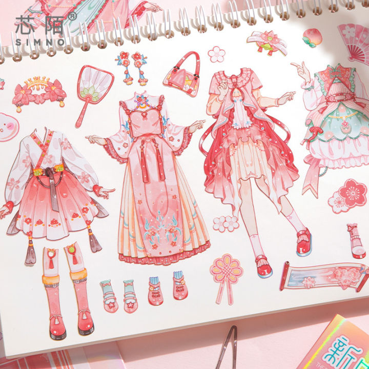 Xin%20Mo%20Girl,%20New%20Chinese%20Dress%20Up%20Sticker,%20National%20Style%20Character%20Dress%20Up%20Makeup%20Scene,%20Game%20Journal,%20Sticker%20Book%20-%20Image%203