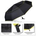 Automatic Wind Resistant Umbrella Rain Women Big 3Folding Double Layer Umbrella Men Large Travel Windproof Outdoor Umbrella Gift.