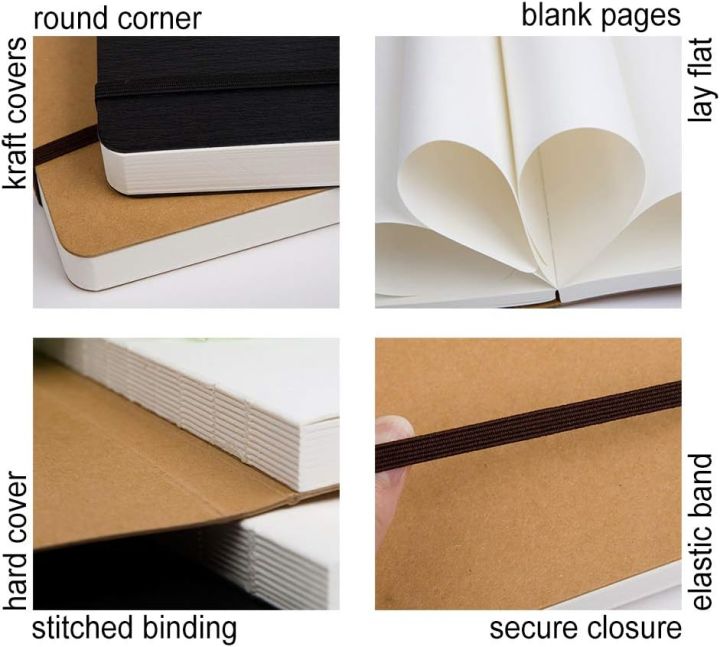Daily%20Journal%20sketch%20Book%20Brown%20cover%20Notebook%20with%20Elastic%20Band%20-%20Image%205