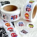 500SheetsAnime sticker Disney Spiderman Cartoon Stickers Pull Out Spiderman StIckers Cute Kawai Baby Boykids Toy christmars gift. 