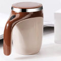 Portable Automatic Magnetic Stirring Coffee Mug Rechargeable 304 Stainless Steel Electric Mixing Cup Self Mixing Coffee Tumbler. 
