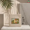 Tag Lifestyle Eco Friendly Fashionable Jute Tote Bag Shopping Bag/College/University Bag, Tote Bag, Jute Bag with Zipper. 