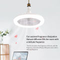 30W LED Fan Chandelier E27 Light Holder 3 Speeds Wind Dimmable Timing Aroma Fan Ceiling Light With/NO Remote Control Fan Lamp.