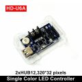 HD-U6A USB Port 32*320 pixels Single /double color LED Control Card Asynchronous Controller max 20pcs P10 display module support. 
