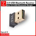 USB Bluetooth 5.0 Adapter Wireless Dongle Stereo Receiver Audio For TV PC Laptop - black. 