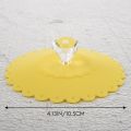 6PCS New Cute Anti-Dust Silicone Glass Cup Cover Coffee Mug Suction Seal Lid Cap Food Grade Creative Round Mug Cover.