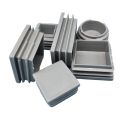 20pcs Blanking End Caps Tube Pipe Bed Inserts Plug Table Chair Leg End Caps Dust Cover Floor Protector Furniture Feet Cover Gray. 