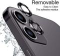 WSKEN Metal Ring Tempered Glass Camera Lens Protector for Apple iPhone 11: Guard Your Camera with Style. 