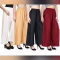 Plain Palazzo For Women China Linen Fabric multicolor - 1 Piece.
