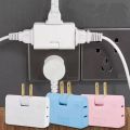 Tap Power Outlet Extender Plug Multi Plug Slim 3 In 1 Rotatable Socket Converter,Swivel Mini Indoor Wall.