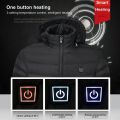 【Alien Alien】 Men 9 Areas Heated Jacket USB Winter Outdoor Electric Heating Jackets Warm Sprots Thermal Coat Clothing Heatable Cotton jacket. 