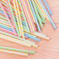 HIFUAR Drinking Straws Flexible Straws Disposable Plastic Bendable Straws Striped Multi Colored Straws For Party Home Kitchen 100Pcs/Pack. 