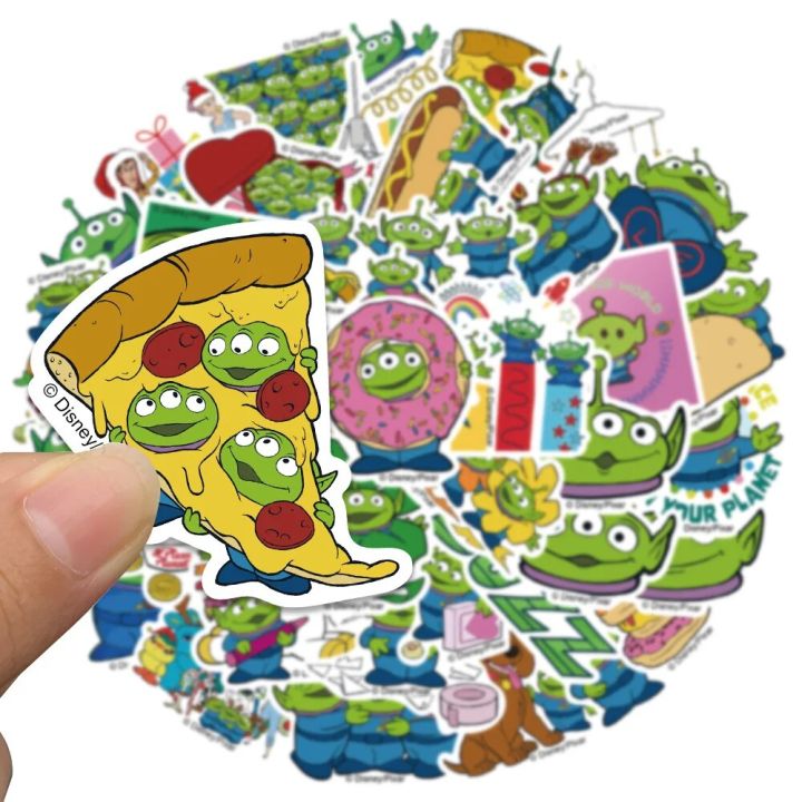 50pcs%20Disney%20Green%20Monster%20Alien%20Stickers%20Funny%20Cartoon%20Graffiti%20Decals%20For%20Kids%20Laptop%20Luggage%20Scrapbook%20Bottle%20Sticker%20-%20Image%204