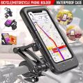 Waterproof Universal Bike & Bicycle Phone Holder Case 360 Degree Rotation Adjustable Handlebar Clip Stand. 