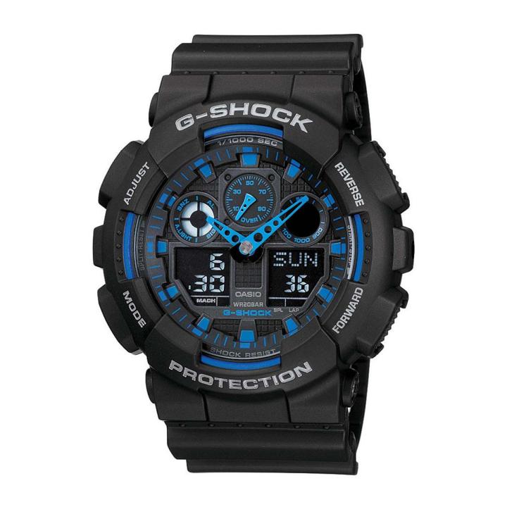 Casio G-Shock GA-100-1A2DR Analog-Digital Watchfor Men -Black
