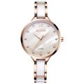 Olevs 5872 Stainless Steel and Ceramic Analoge Wrist Watch For Women.