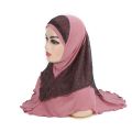 H076 Adults or big girls medium size 70*60cm pray hijab muslim hijab scarf islamic headscarf hat amira pull on headwrap. 