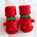 Kids Children's Socks for Girls Boys Non-slip Print Cotton Toddler Baby Christmas Socks for Newborns Infant Short Socks Clothing.