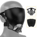 Cyberpunk Cosplay Mask Party Prop Airsoft Paintball CS Wargame Sports Mask Double Sided Anti-fog Lens Protective Gear. 