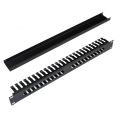 1U 25-Speed Server Cable Management Rack, 19Inch Network Rack Trunking Duct Panel, Metal Network Cable Organizer. 