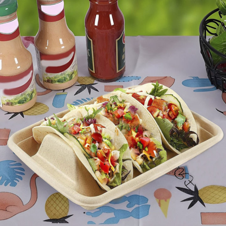 50Pcs%20Taco%20Plates%20Reusable%203%20Compartments%20Taco%20Serving%20Plates%20Stackable%20Taco%20Tray%20Holder%20No%20Mess%20Taco%20Plates%20Keeps%20Your%20Tacos%20-%20Image%205