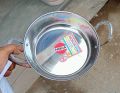 Steel Torkari Korai. korai stainless 26cm steel With steel (Silver). Steel Torkari Korai ( USED FRO INDUCTION).