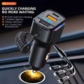 【FUPANG】charging cable car chargers pd35w/65W fast dual USB 3 1 spring charging head. 