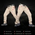 Men City Military Tactical Pants Cargo Trousers Multi-pocket Waterproof Wear-resistant Casual Training Overalls Clothing.