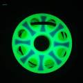 Luminous Scuba Diving Finger Reel Spool, Wreck Cave Finger Spool Reel with Stainless Steel Snap Bolt Clip and 30M/100ft High Visibility Line.